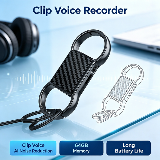 Clip-on Smart Voice Recorder